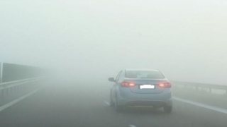 Trafic în condiții de ceață pe Autostrada A2 București - Constanța