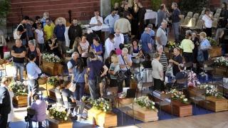 Ceremonie religioasă la Parohia Ortodoxă din Rieti pentru victimele cutremurului