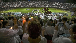 Fanii echipei Atletico Nacional au umplut stadionul la ora meciului cu Chapecoense
