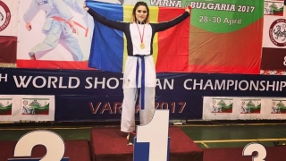 Farista Andreea Cotoban, campioană mondială la Karate Shotokan