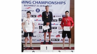 Faristul Atila Abibula, pe podium la Campionatele Internaționale de înot ale României