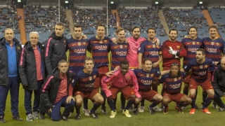 Gică Popescu a jucat în meciul amical dintre legendele Barcelonei şi legendele lui Real Madrid