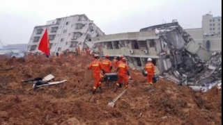 Hotel prăbușit din cauza unei alunecări de teren în China