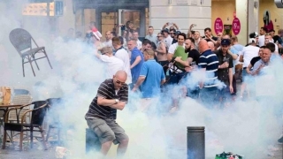 Incidente violente între poliție și fanii englezi, la Lille