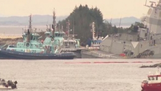 Ciocnirea titanilor! Incident între un petrolier maltez şi o fregată norvegiană