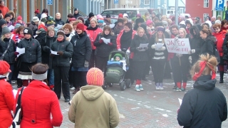 Islandezele protestează împotriva diferenţelor salariale între sexe