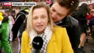 Jurnalistă belgiană, hărţuită într-o transmisiune în direct de la carnavalul din Koln