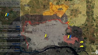 Kurzii şi jihadiştii dau lupte grele în jurul bazei „diviziei 17“