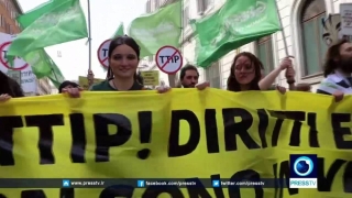 „Oamenii înaintea profitului“: Zeci de mii de persoane au protestat împotriva TTIP