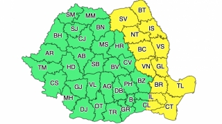 ANM. Cod galben de vânt în Dobrogea și în estul țării