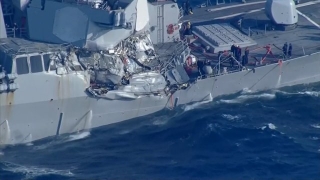 Șapte marinari americani dați dispăruți, după o coliziune maritimă