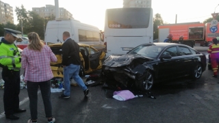 Constanța. Accident rutier grav, cu 7 victime, în sensul giratoriu de la Cora Brătianu
