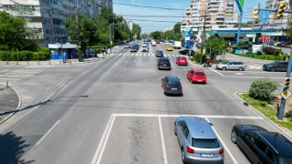 Constanța. Semafoarele din intersecția b-dului Tomis cu strada Tulcea, oprite pentru modernizare