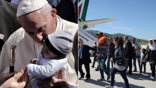 Papa și-a luat... refugiați