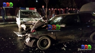 Mașină de poliție lovită, la Hârșova