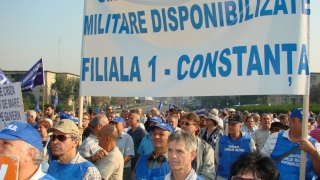 Sindicatul cadrelor militare disponibilizate Constanța, proteste în București