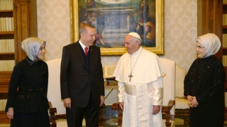 Prima vizită a unui preşedinte turc la Vatican, în ultimele șase decenii