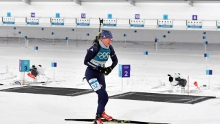 Eva Tofalvi, la ultimul său concurs din carieră la JO de iarnă