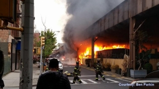 Incendiu într-o staţie de metrou din oraşul american New York