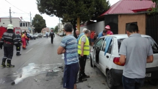 Cutremurător! Mașină răsturnată pe strada Baba Novac din Constanța