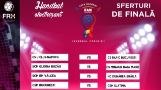 Programul sferturilor de finală ale Cupei României la handbal feminin