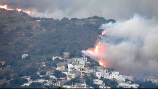 Stare de urgență determinată de incendii, pe insula Thasos