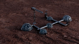 GALERIE FOTO. Cum poate arăta o așezare pe Marte. Proiectul unor elevi din Constanța premiat de Mars Society