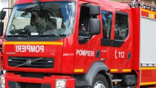Pompierii au intervenit la un incendiu în localitatea Ovidiu