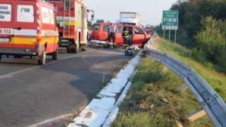 Român rănit grav! Microbuz din România, implicat într-un accident în Slovacia