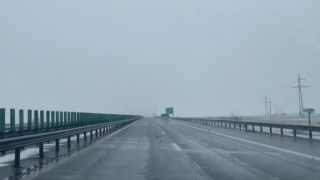 Atenție, șoferi! Ninge pe autostrada A2 București-Constanța