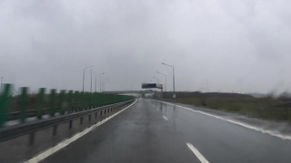 Autostrada A2 București - Constanța circulație în condiții de ploaie