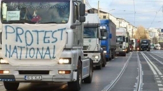 Protestul transportatorilor, anulat „din respect pentru regele Mihai“