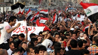 Mii de irakieni au protestat în tăcere la Bagdad, la o săptămână după confruntări sângeroase