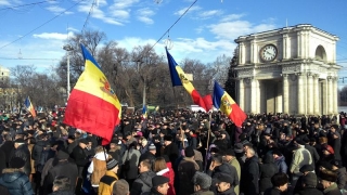 Protest masiv împotriva Guvernului R. Moldova