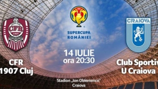CFR Cluj şi U. Craiova vor lupta pentru primul trofeu al sezonului