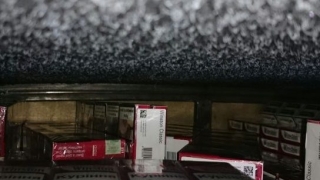 Peste 30.000 de pachete de ţigări ascunse în plafonul remorcii unui TIR, au fost descoperite