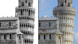 Turnul din Pisa s-a îndreptat cu 4 centimetri