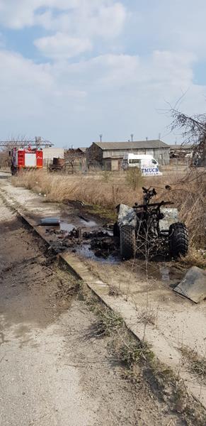 Armory suicide Pessimistic Victimă cu arsuri grave! Un ATV a luat foc pe un drum din județul Constanța