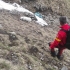 Un câine recuperat de salvamontişti în Bucegi, după ce a căzut 200 de metri într-o prăpastie
